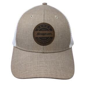 Snap-on Never Compromise Snapback Trucker Hat Brown One Size Mesh Back